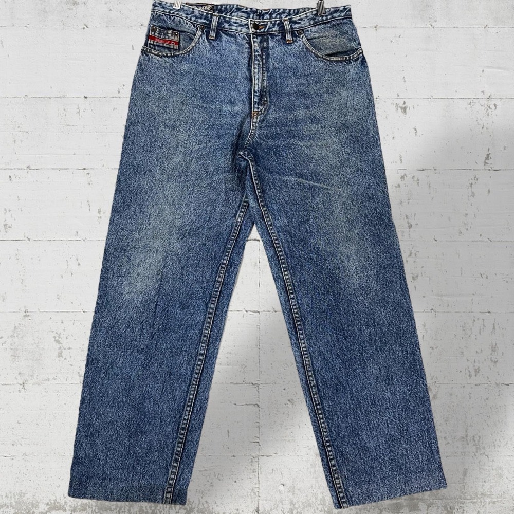 Vintage Diesel Jeans Acid Wash‎ Denim Relaxed Fit Men's Size Waist 36 Y2K
